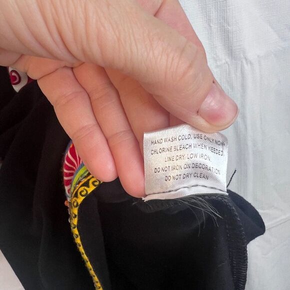 Joyous & Free Dress Sleeveless Beaded Patterned Attached Vest Size Medium - Picture 10 of 11